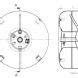 Toroidal tank MoreMo type STAND with 4-hole equipment - drawing